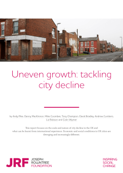 Uneven growth: tackling city decline