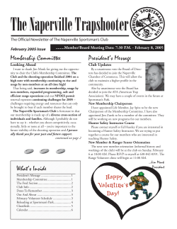 The Naperville Trapshooter - Naperville Sportsman`s Club