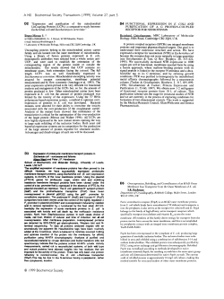 Expression of prokaryotic membrane transport proteins in Eschericia