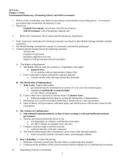 AP Civics Chapter 2 Notes Constitutional Democracy