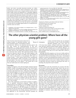 The other physician-scientist problem: Where have all the young