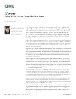 iVoyeur: Using NCPA: Nagios Cross-Platform Agent
