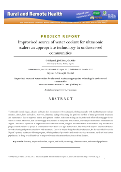 Improvised source of water coolant for ultrasonic scaler: an