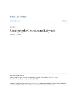 Untangling the Constitutional Labyrinth