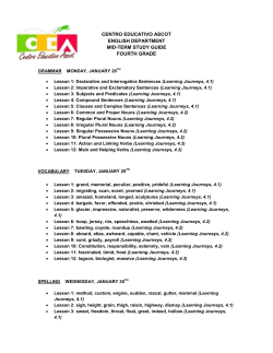 centro educativo ascot english department mid-term
