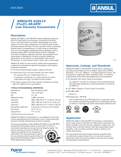 ANSULITE A334-LV 3%x3% AR-AFFF Low Viscosity Concentrate