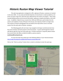 Historic Ruston Map Viewer Tutorial