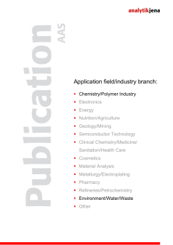 Application Note HR-CS AAS &ndash; Flame Technique