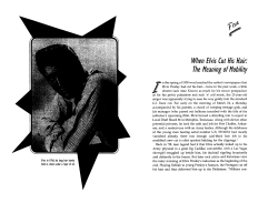 When Elvis Cut His Hair: The Meaning of Mobility