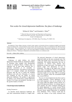 Size scales for closed depression landforms: the place of tiankengs