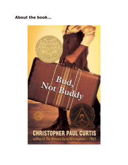 Guide (large print): Kids book clubs to go : Bud, Not Buddy.