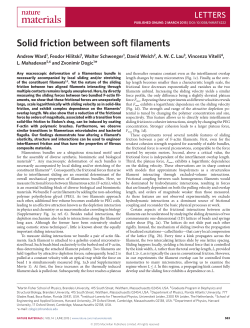 Solid friction between soft filaments