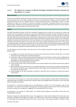 Manuals for Descriptors 3, 4 and 6