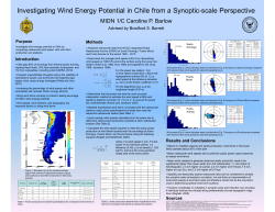 Investigating Wind Energy Potential in Chile from a Synoptic