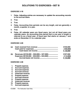 SOLUTIONS TO EXERCISES&mdash;SET B