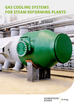 gas cooling systems for steam reforming plants