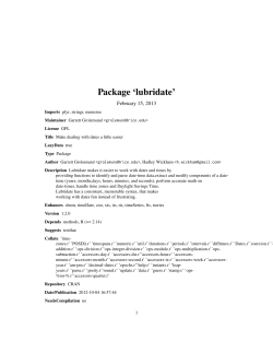 Package `lubridate`