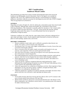 Southwestern mixed conifer - Northern Arizona University