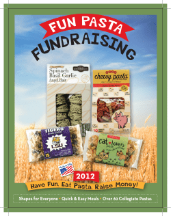 Fun Pasta Fundraising