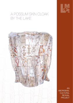 a Possum skin Cloak by the lake - Lake Macquarie City Art Gallery