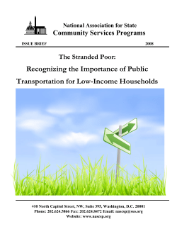 Benefits of Rural Public Transportation