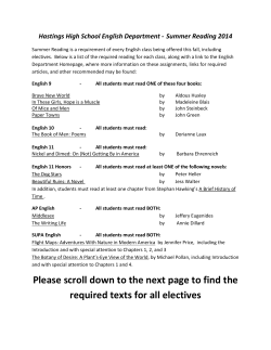 Please scroll down to the next page to find the required texts for all