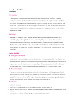 Introduction Definition Action checklist 1. Clarify your