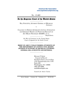 Brief for Former Attorneys of the Department of Justice Civil Rights