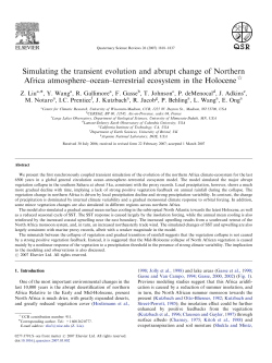 Simulating the transient evolution and abrupt change of Northern