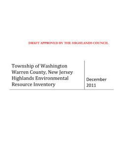Highlands Environmental Resource Inventory for the