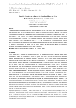 10. Empirical model on self growth : based on Bhagavat Gita