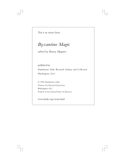Byzantine Magic - Dumbarton Oaks