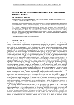 Ionizing irradiation grafting of natural polymers having applications