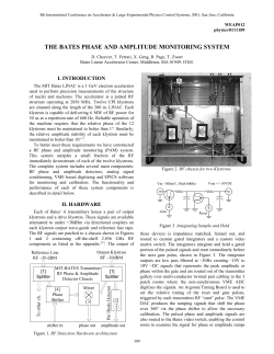 The Bates Phase and Amplitude Monitoring System