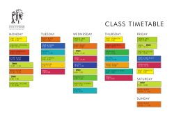 class timetable