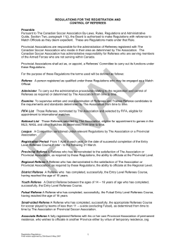 regulations for the registration and