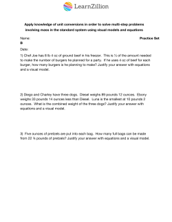 Apply knowledge of unit conversions in order to solve multi