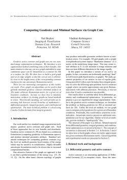 Computing Geodesics and Minimal Surfaces via Graph Cuts