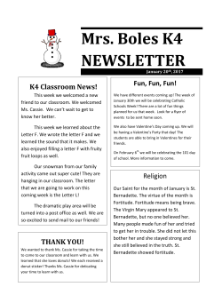 January 20th Newsletter - All Saints Catholic School | Kenosha, WI