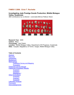 Investigating Jade Prestige Goods Production, Middle