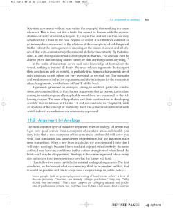 11.2 Argument by Analogy