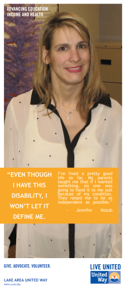 even though i have this disability, i won`t let it define me.