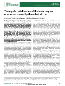 Timing of crystallization of the lunar magma ocean constrained by
