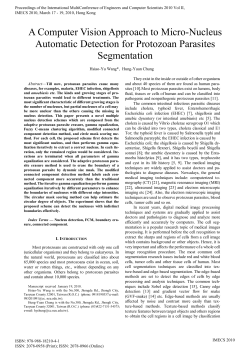 A Computer Vision Approach to Micro-Nucleus Automatic