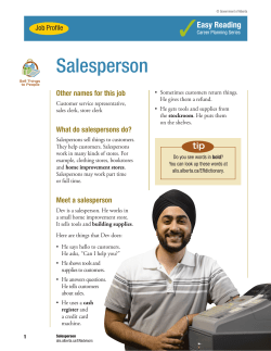 Salesperson - ALIS - Government of Alberta