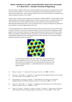 Atomic resolution in air with a home