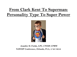 From Clark Kent to Superman