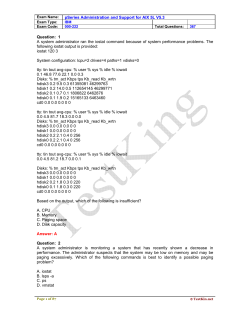 pSeries Administration and Support for AIX 5L V5.3 Question: 1 A