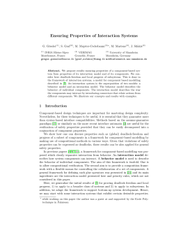 Ensuring Properties of Interaction Systems