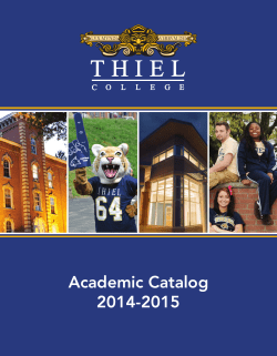 Academic Catalog 2014-2015